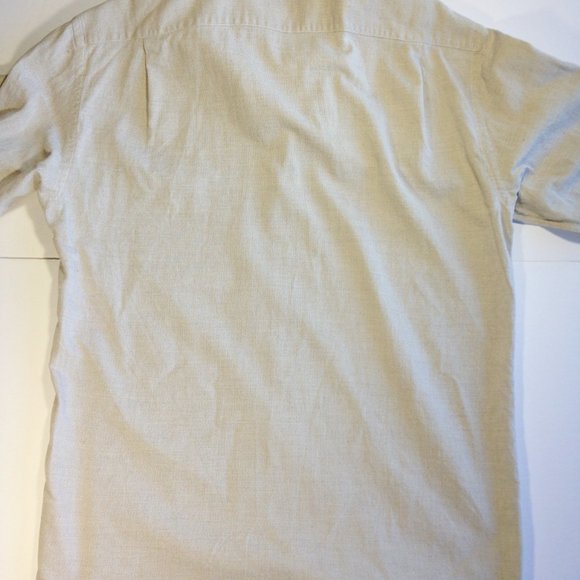 Men's Van Laack Royal Shirt Beige Casual Cotton Made in Germany 39-68 (Medium) - Picture 6 of 7